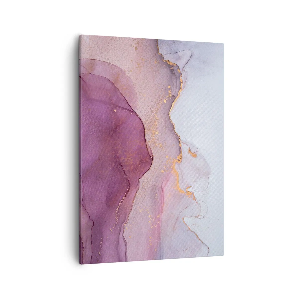 Tablou pe pânză - Valuri de liliac și violet - 50x70 cm