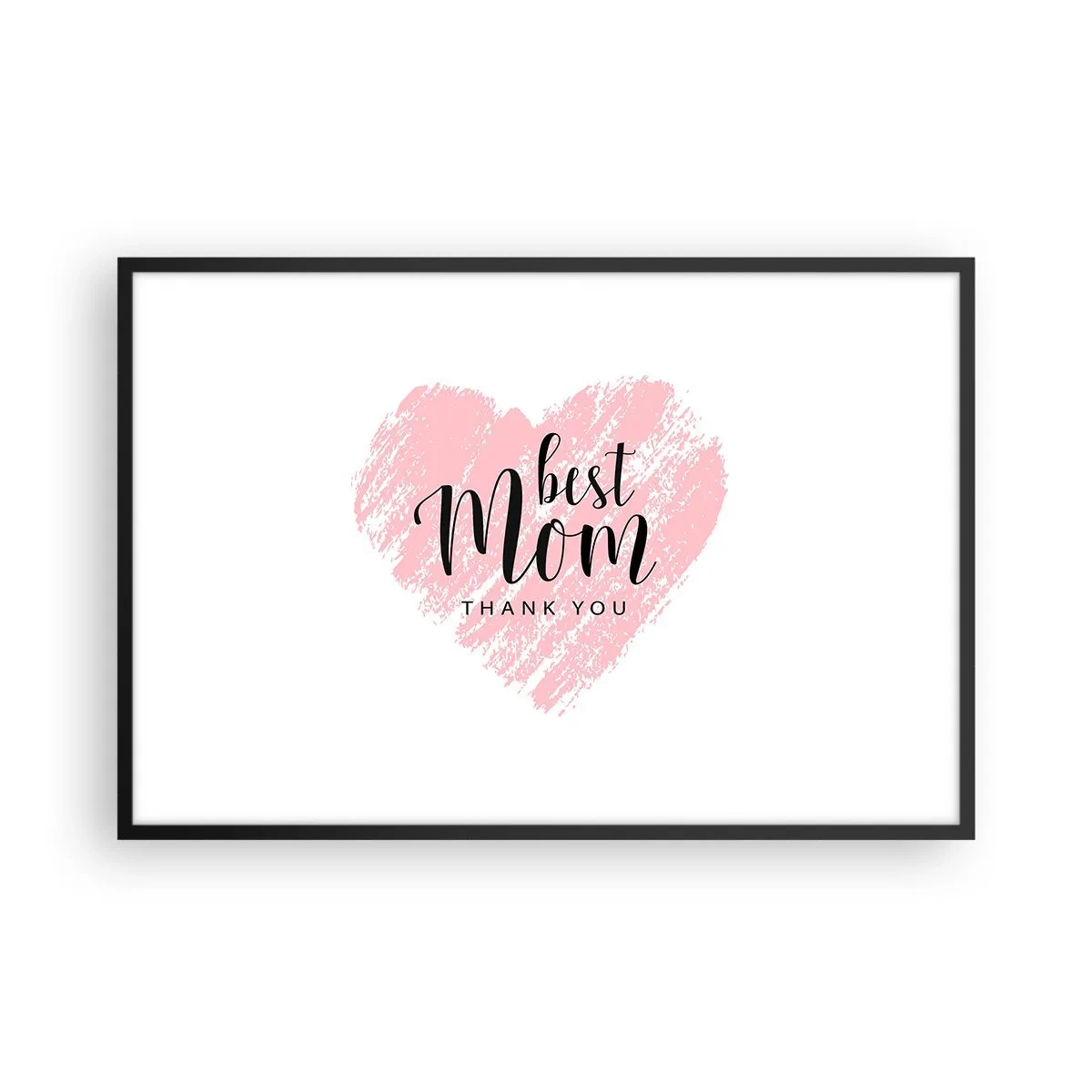 Poster în ramă neagră - Întotdeauna la momentul potrivit - 91x61 cm