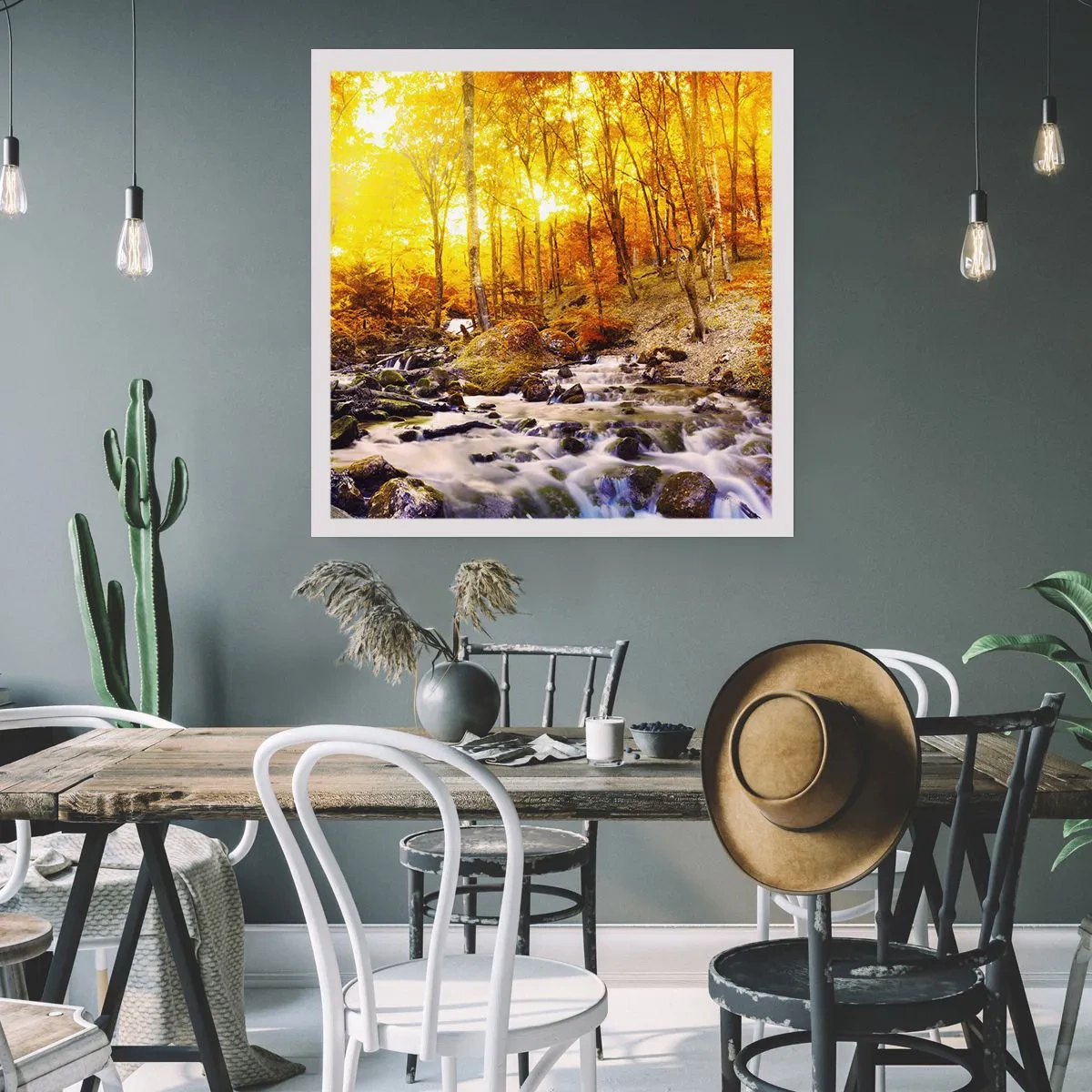 Poster - Pietre montate în aur și platină - 50x50 cm