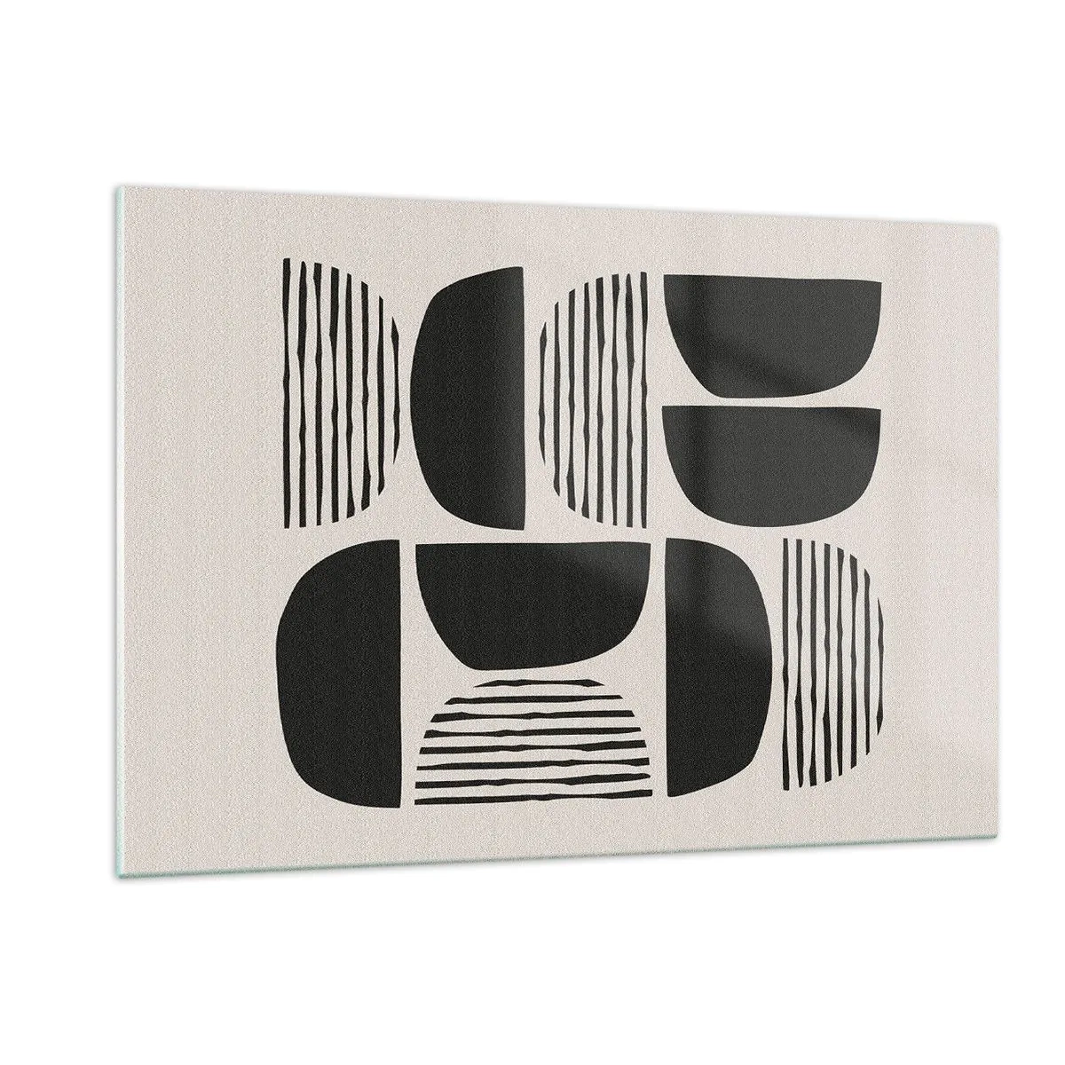 Tablou pe sticlă - Jumătăți necomplete - 120x80 cm