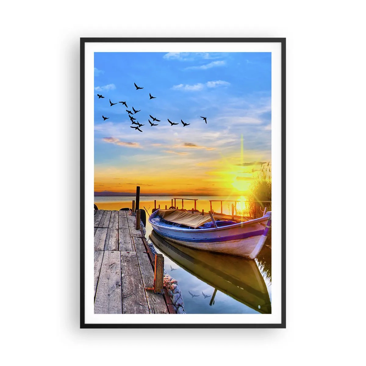 Poster în ramă neagră - La revedere, până mâine - 70x100 cm