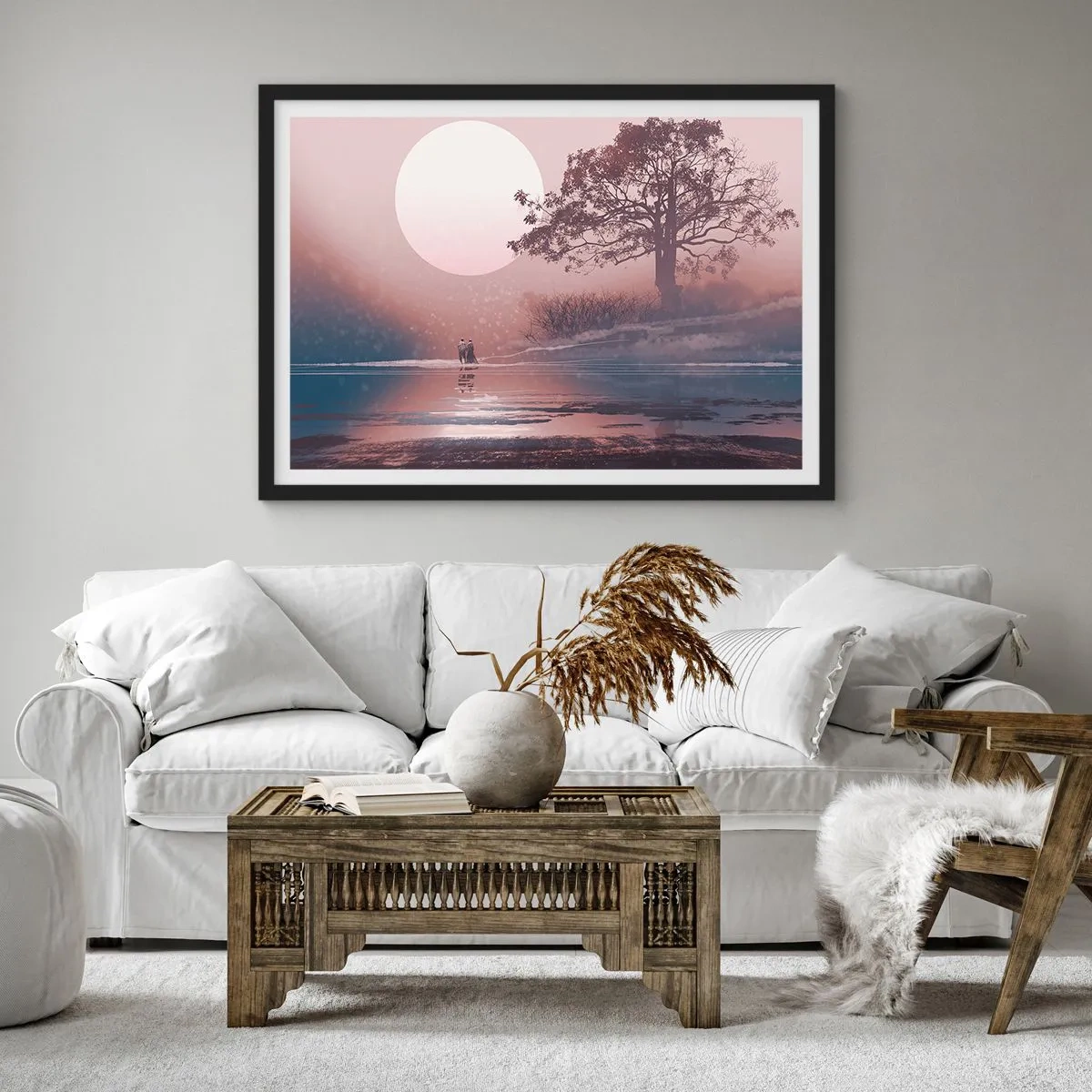 Poster în ramă neagră - Minuni nocturne - 70x50 cm