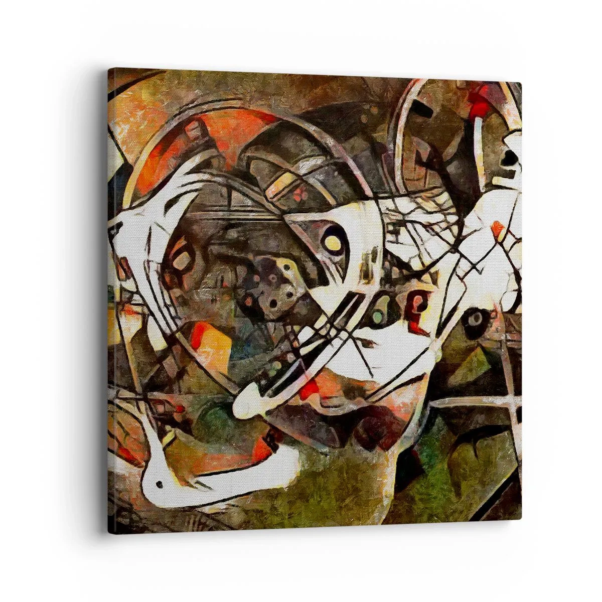 Tablou pe pânză - Auziți mișcarea? - 40x40 cm