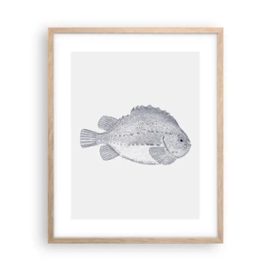 Poster în ramă de stejar deschis - Pentru albumul naturalistului - 40x50 cm