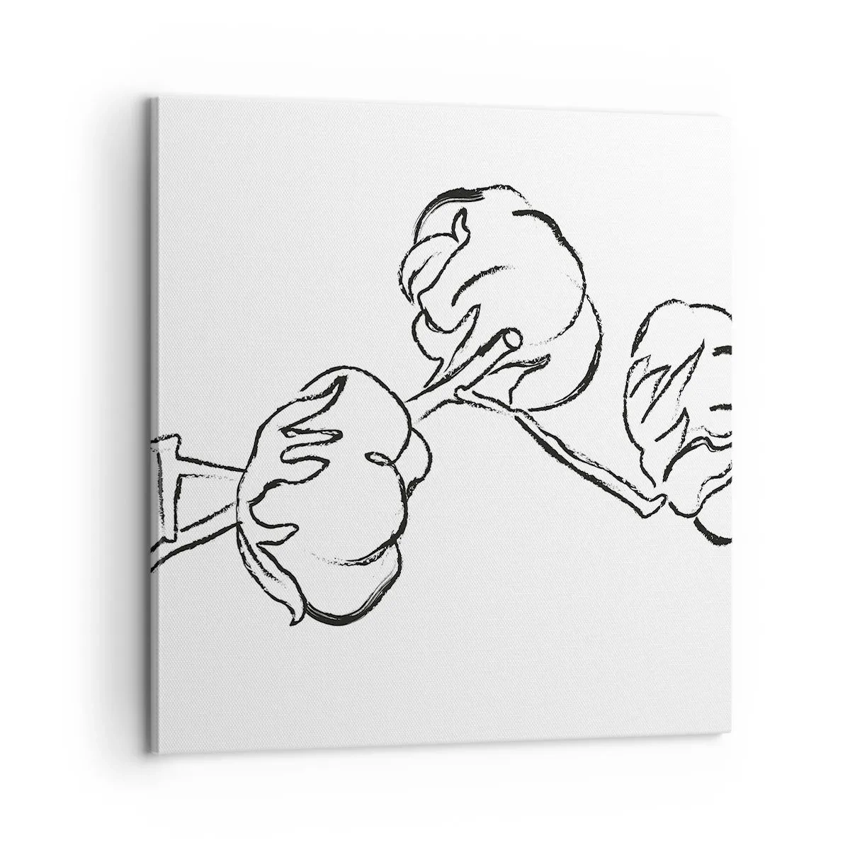 Tablou pe pânză - Pufuri de bumbac - 60x60 cm