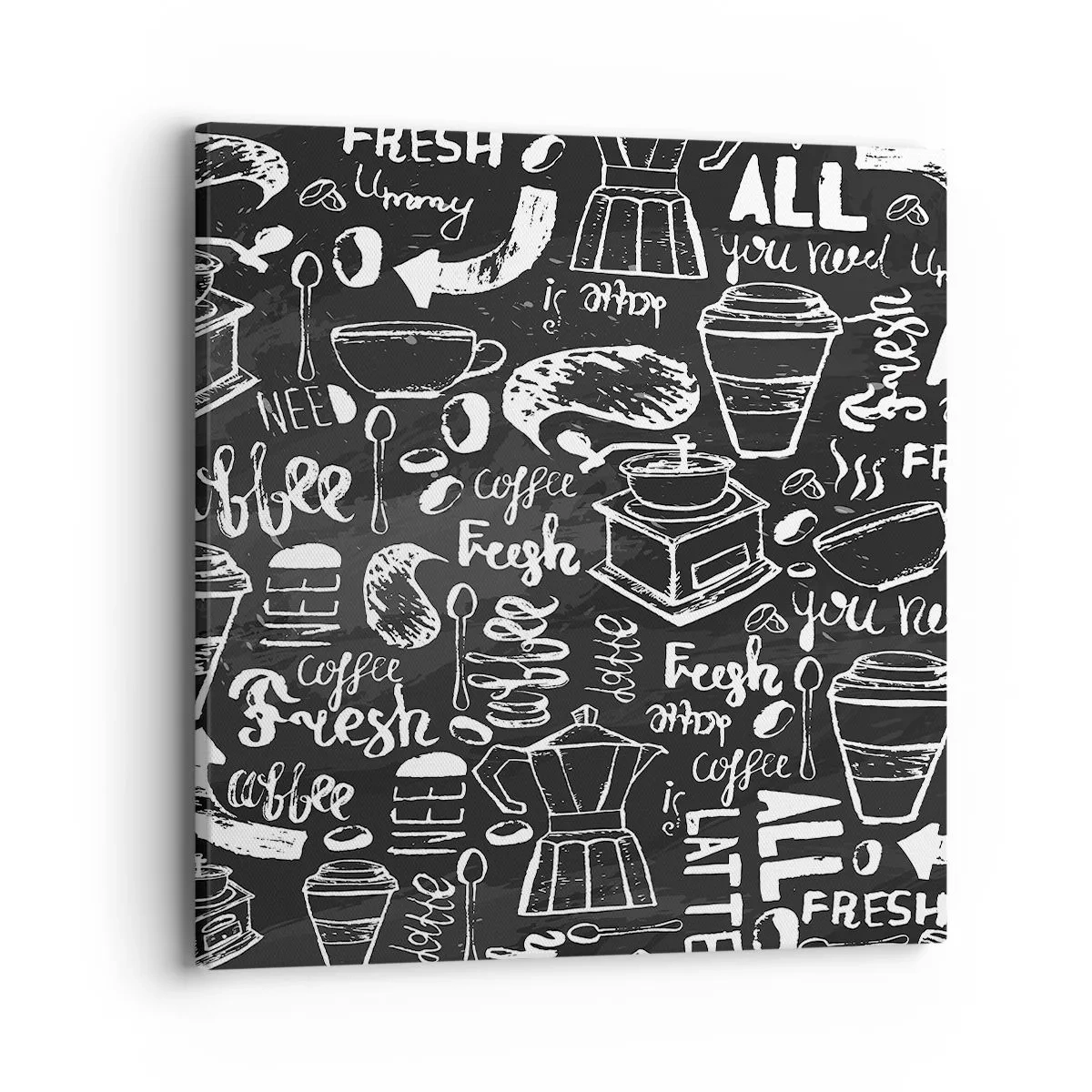 Tablou pe pânză - All you need is… - 40x40 cm