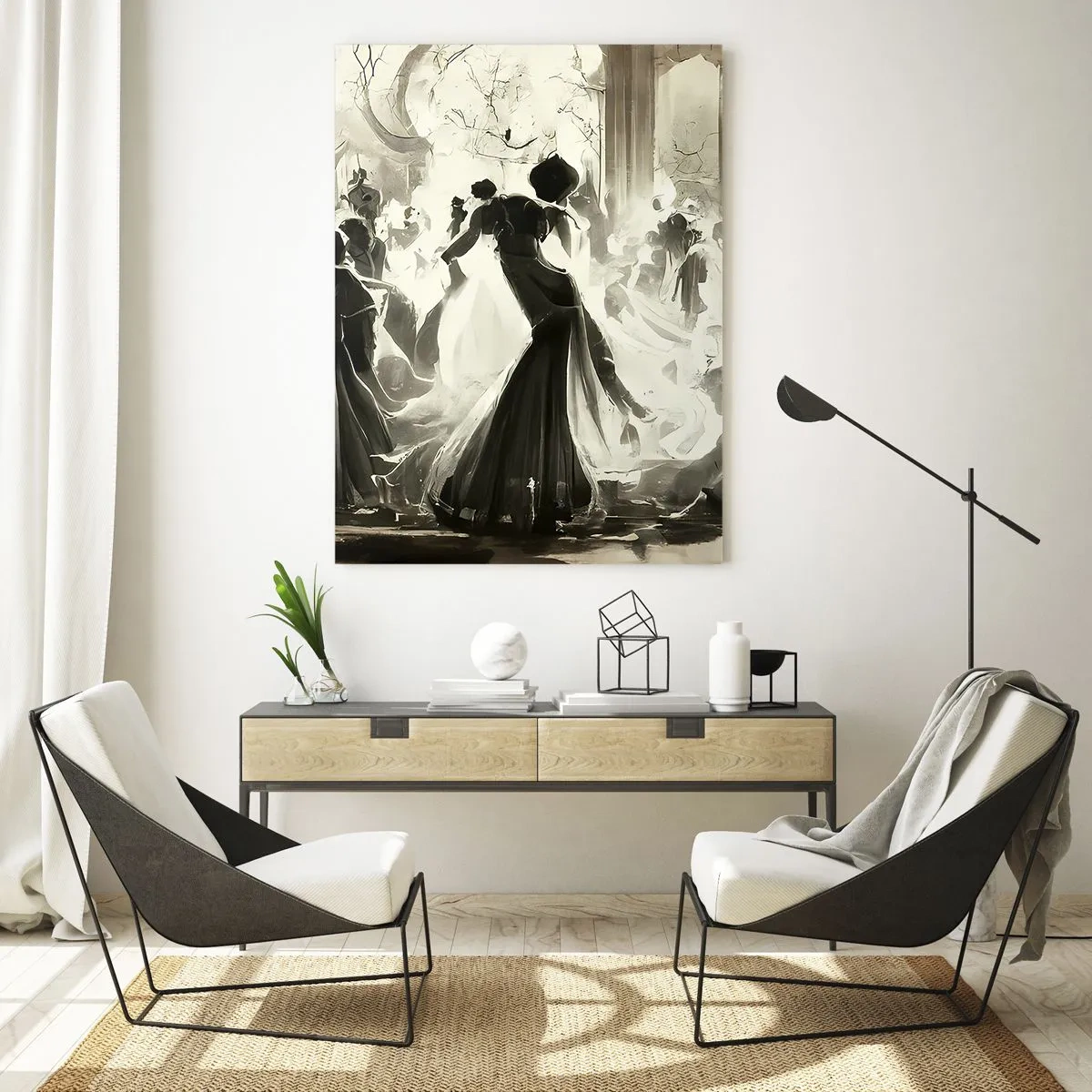 Tablou pe sticlă - Marea mascaradă - 50x70 cm