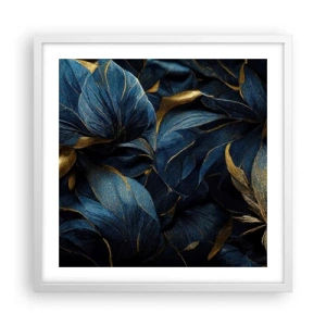 Poster în ramă albă - Căptușită cu aur - 50x50 cm