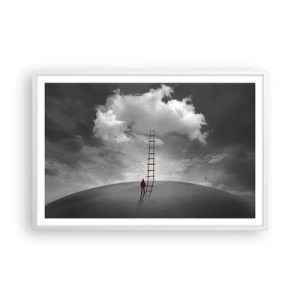 Poster în ramă albă - Orice este posibil - 91x61 cm