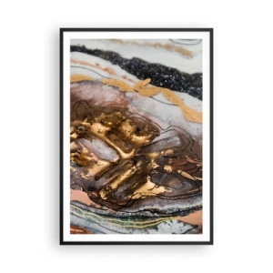 Poster în ramă neagră - Elementul pământ - 70x100 cm