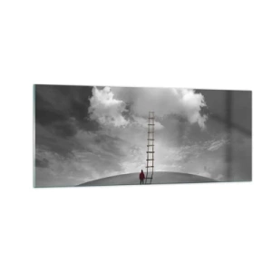 Tablou pe sticlă - Orice este posibil - 100x40 cm