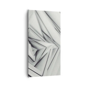 Tablou pe pânză - Muguri cu unghiuri ascuțite - 65x120 cm