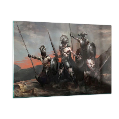 Tablou pe sticlă - Cu scut sau fără scut - 120x80 cm