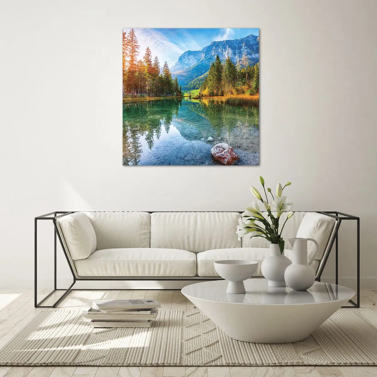 Tablou pe sticlă - Blândețea toamnei - 60x60 cm