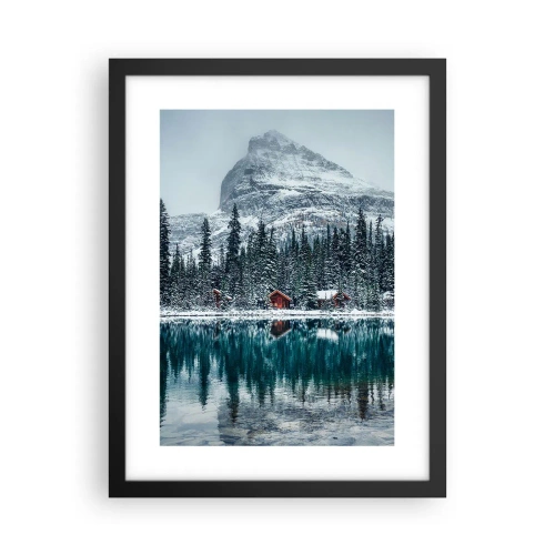 Poster în ramă neagră - Refugiu canadian - 30x40 cm