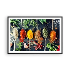 Poster în ramă neagră - Magie culinară - 91x61 cm
