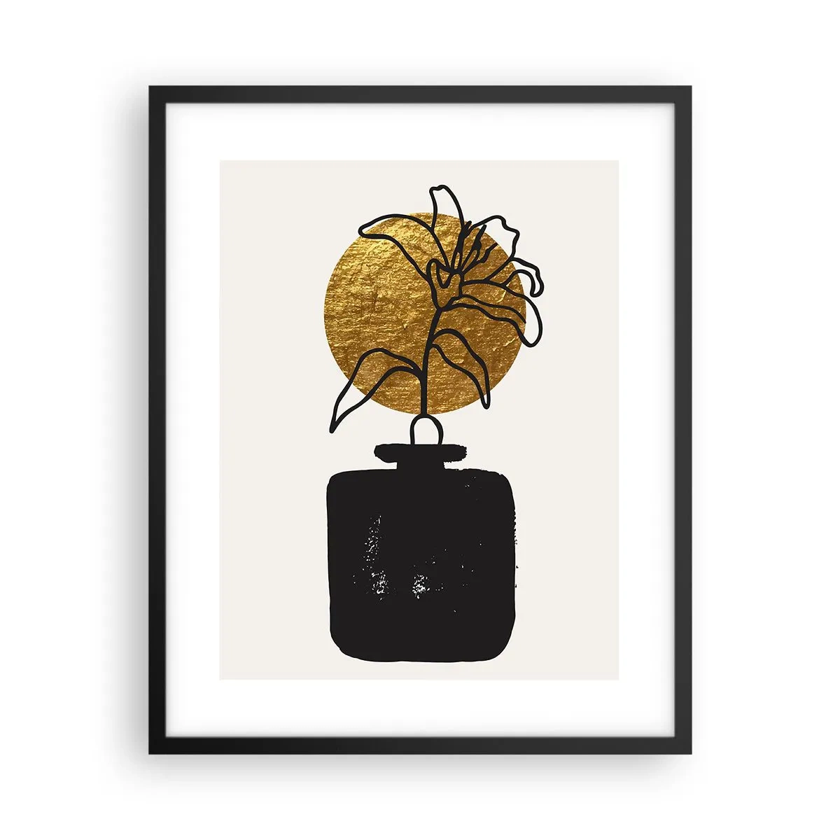 Poster în ramă neagră - Cât cântărește aurul? - 40x50 cm