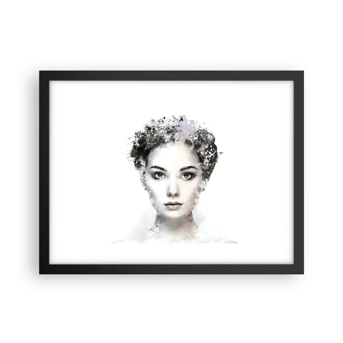 Poster în ramă neagră - Un portret extrem de elegant - 40x30 cm