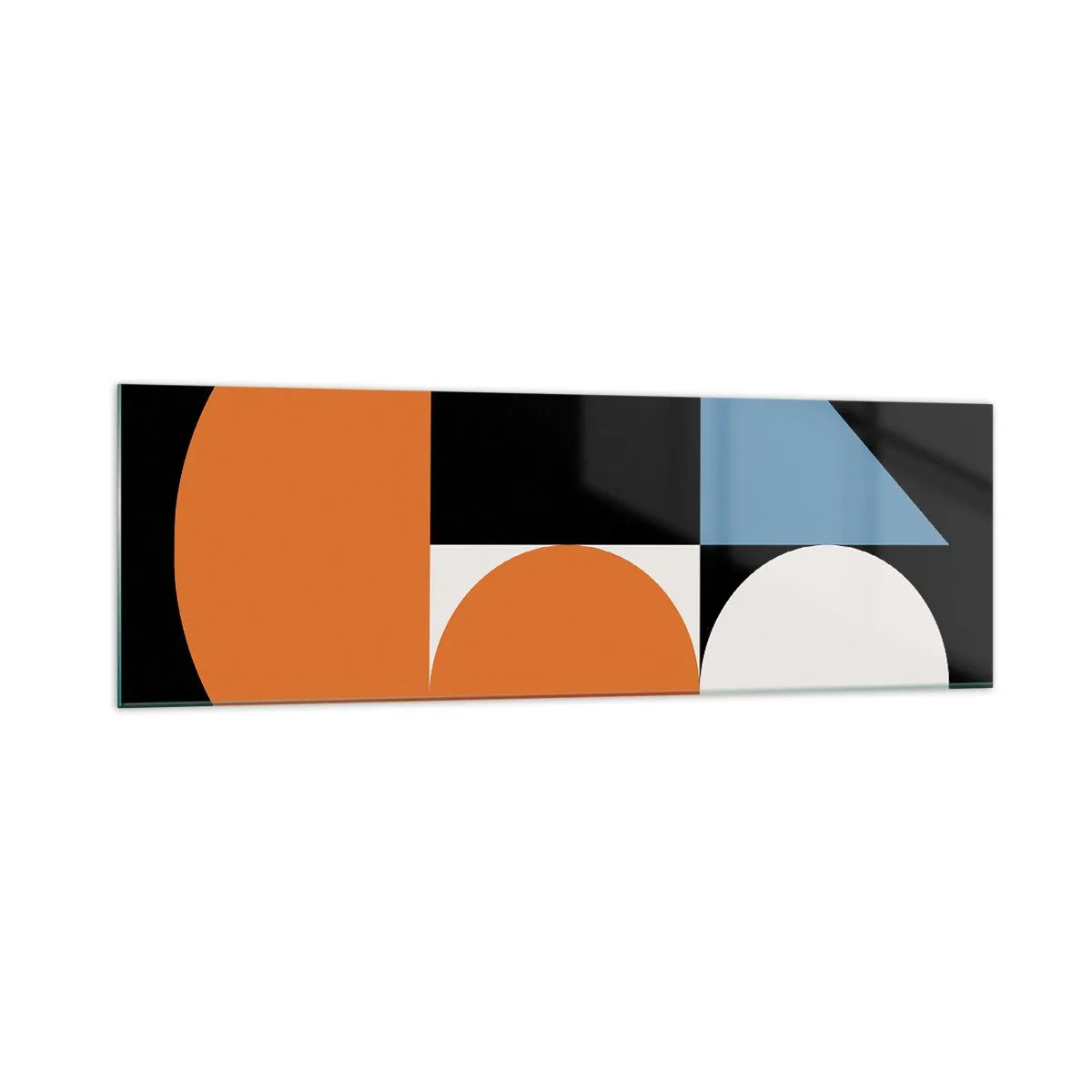 Tablou pe sticlă - Sistem de figuri - 160x50 cm