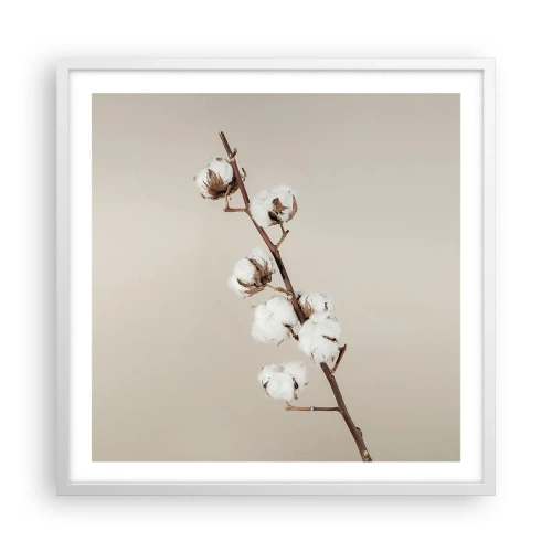 Poster în ramă albă - La sursa moliciunii - 60x60 cm