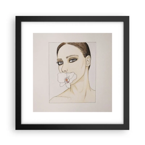 Poster în ramă neagră - Un simbol al eleganței și frumuseții - 30x30 cm