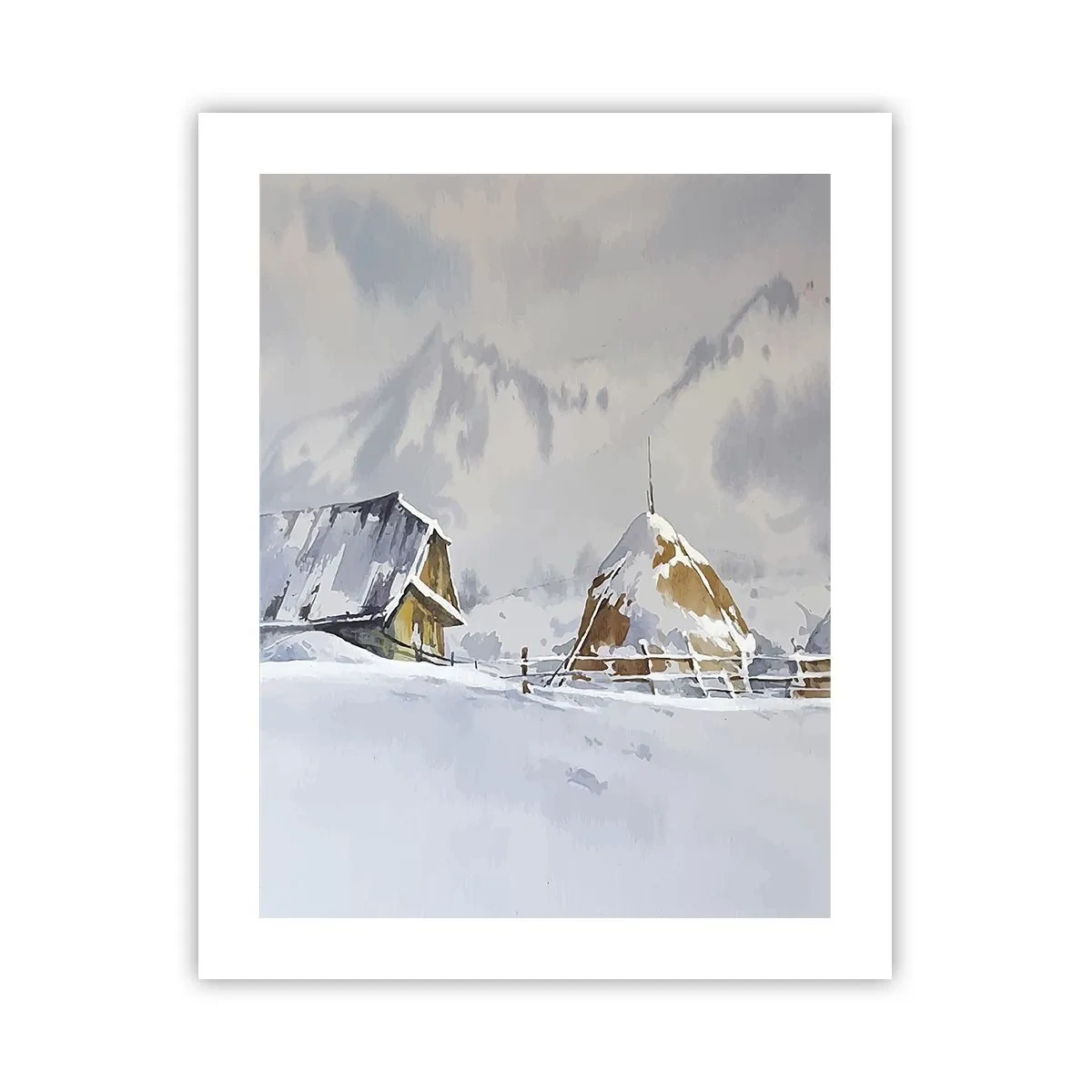 Poster - Într-o vale înzăpezită - 40x50 cm