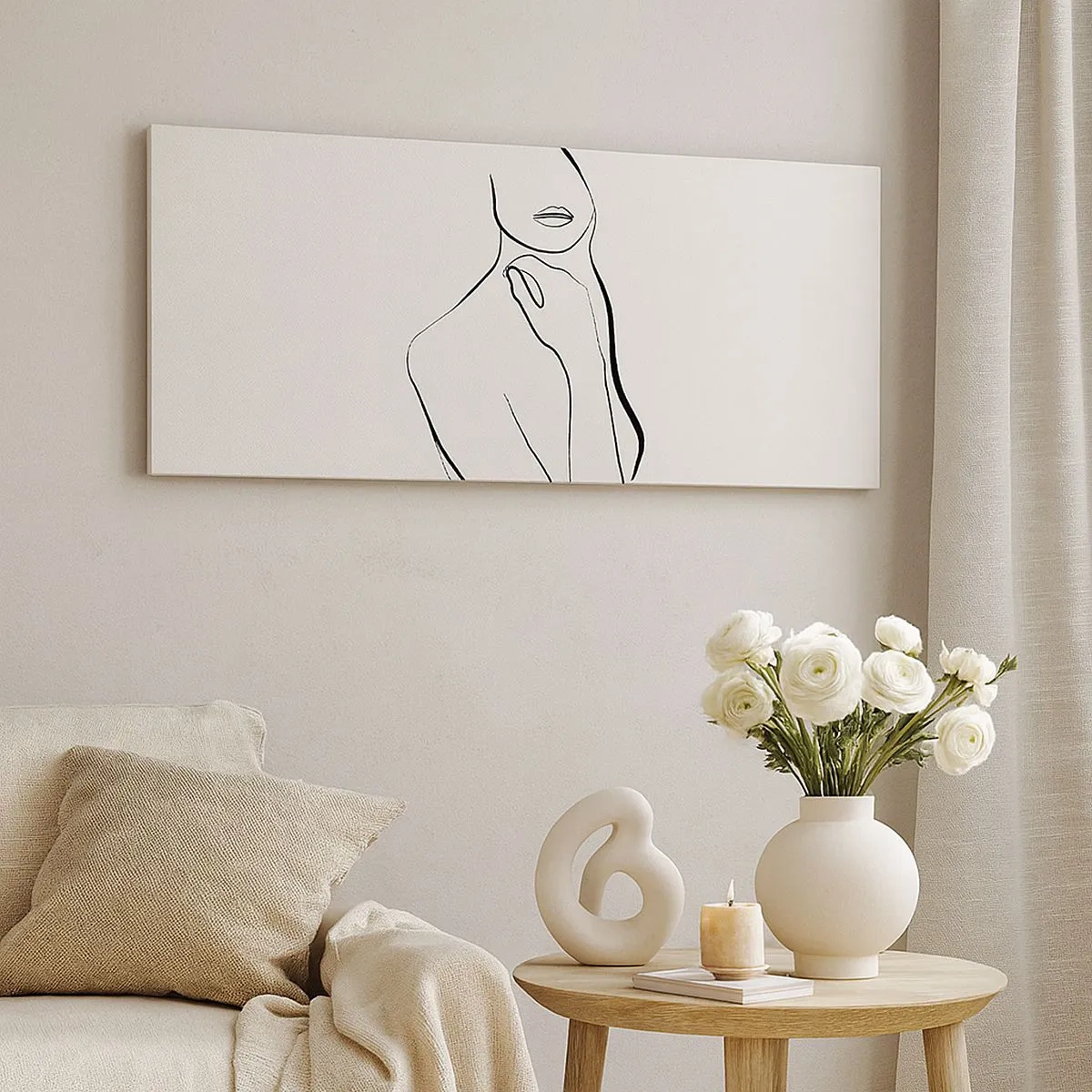 Tablou pe pânză - Val de melancolie - 100x40 cm