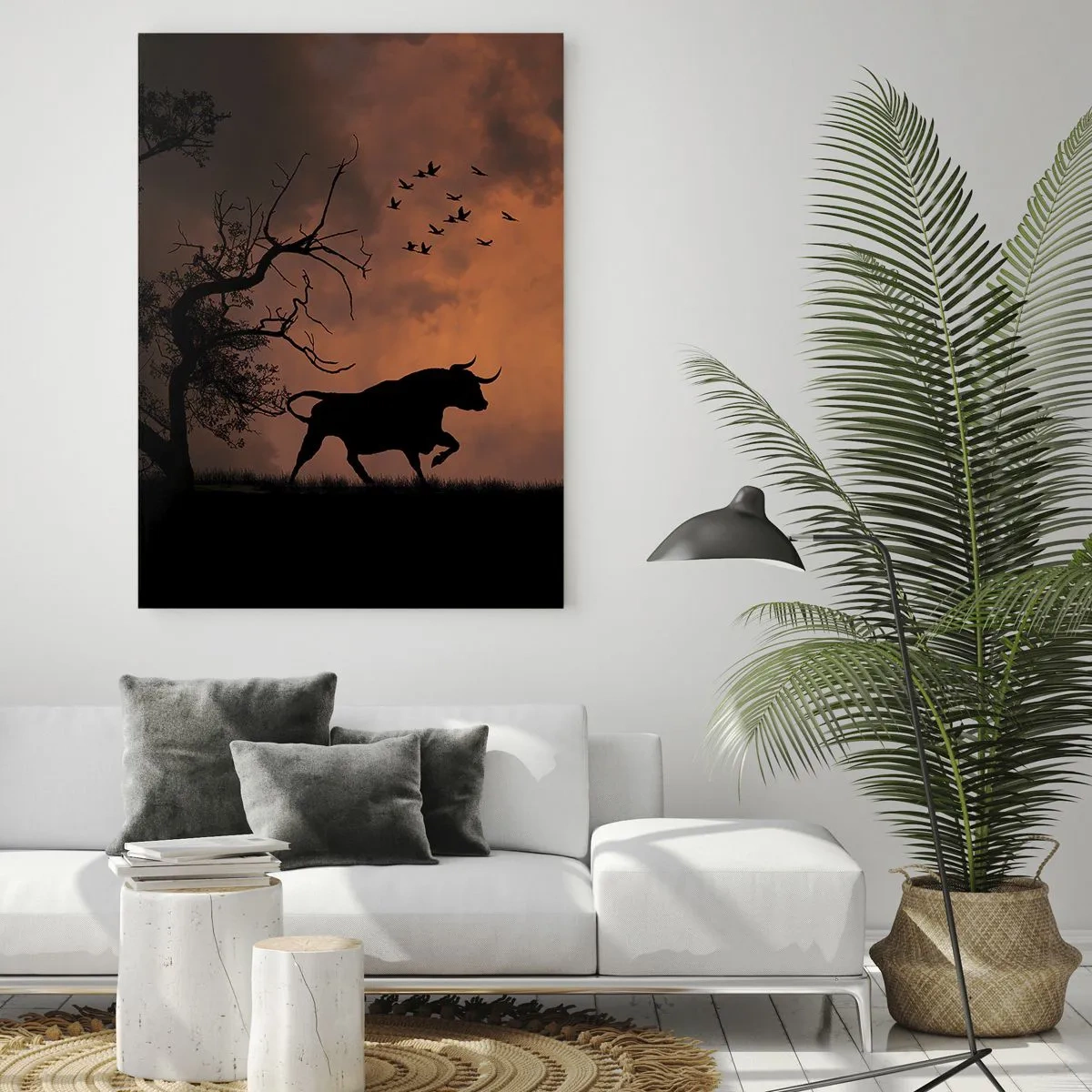 Tablou pe sticlă - Spectacolul dramatic al naturii - 80x120 cm