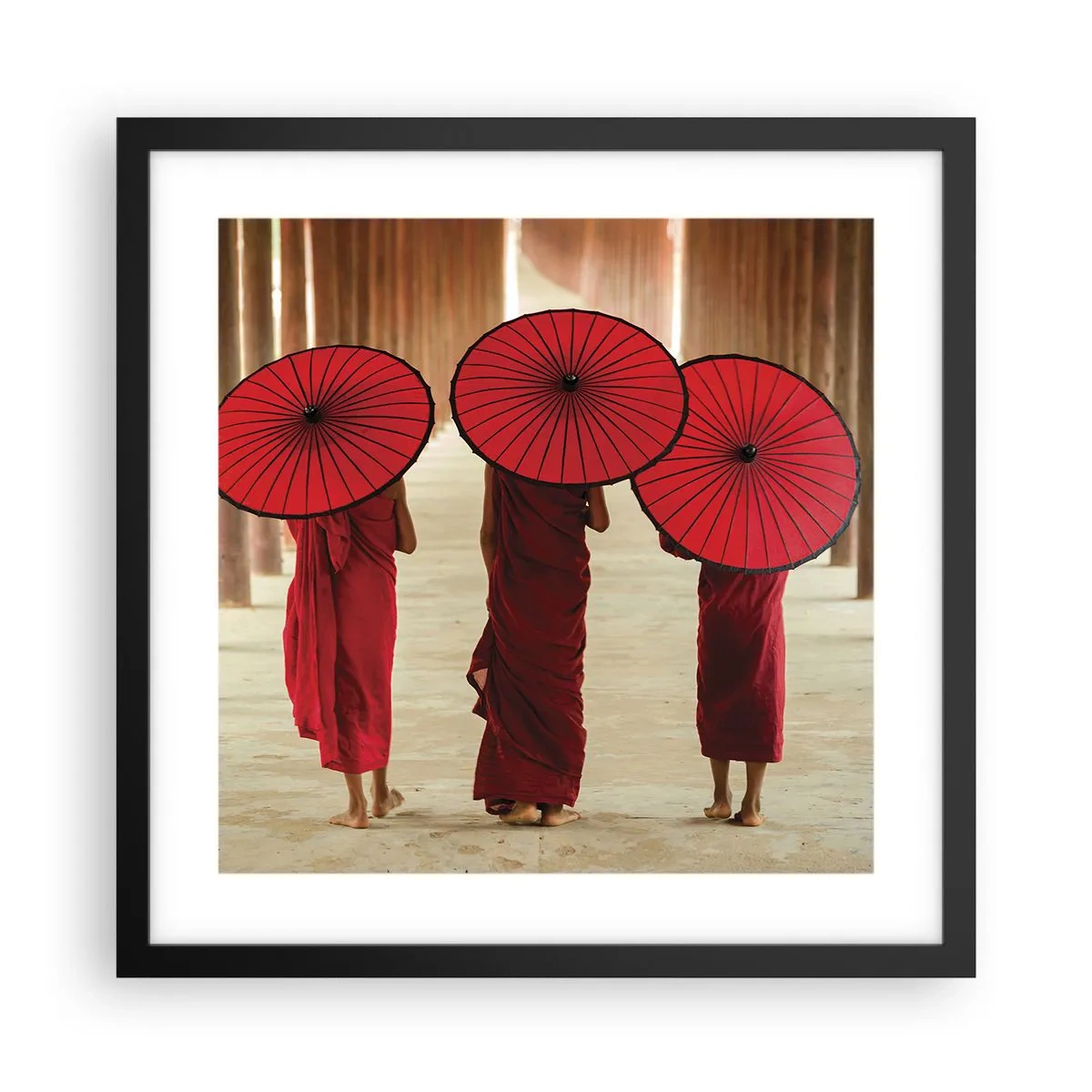 Poster în ramă neagră - Pe drumul spre Tărâmul Pur - 40x40 cm