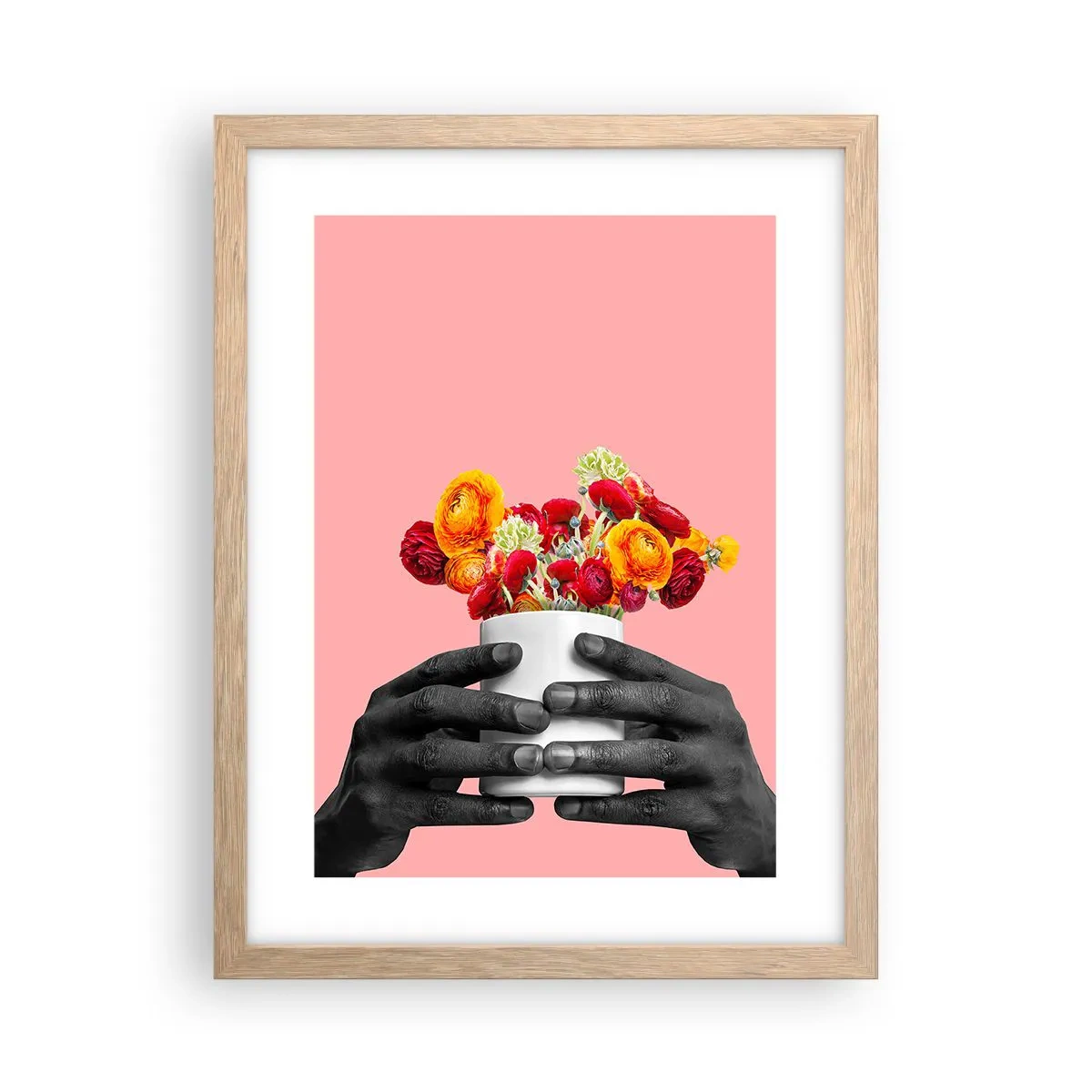 Poster în ramă de stejar deschis - Apoteoza vieții - 30x40 cm