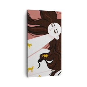 Tablou pe pânză - Visul despre calul de aur - 45x80 cm