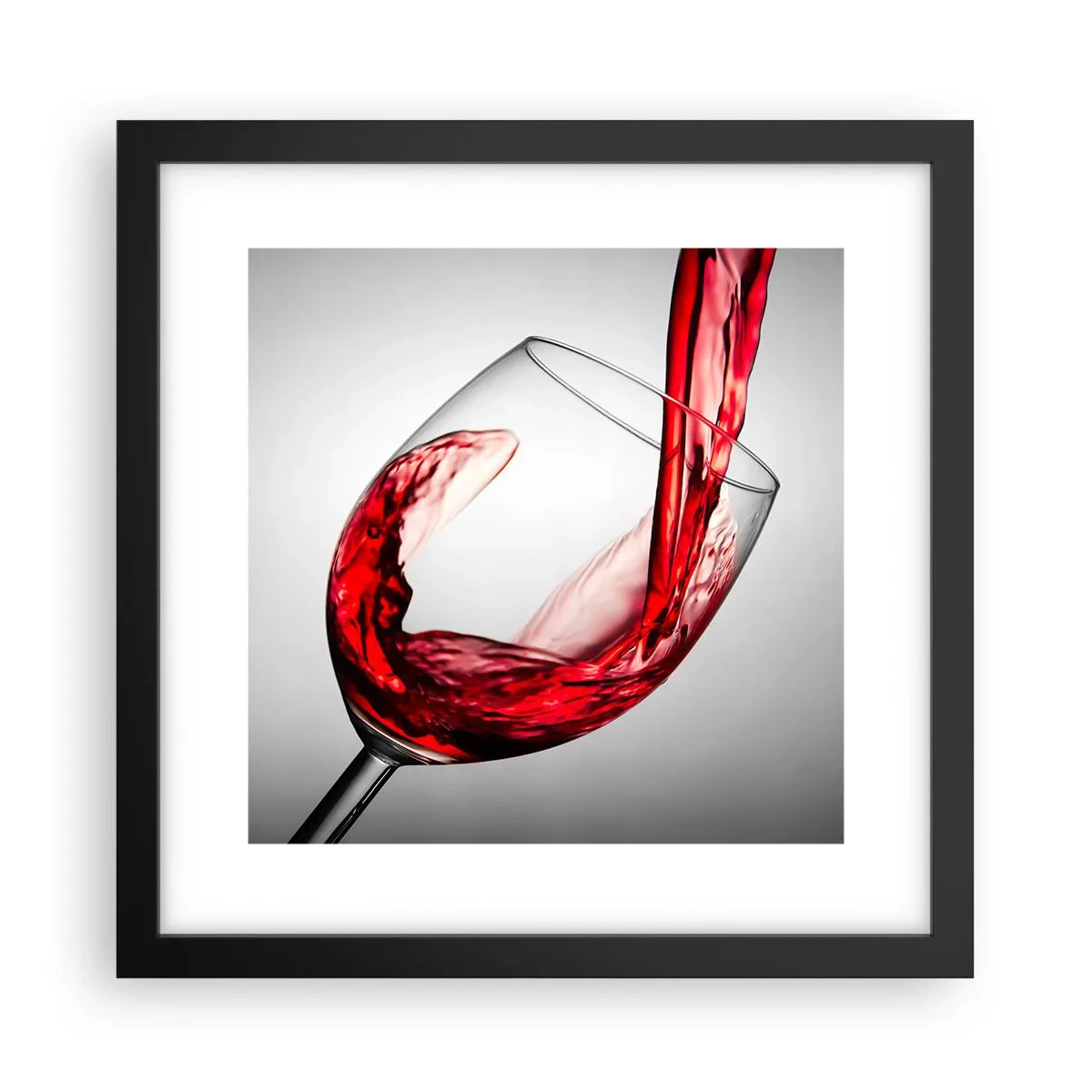 Poster în ramă neagră - Culoare - mișcare - sunet - 30x30 cm