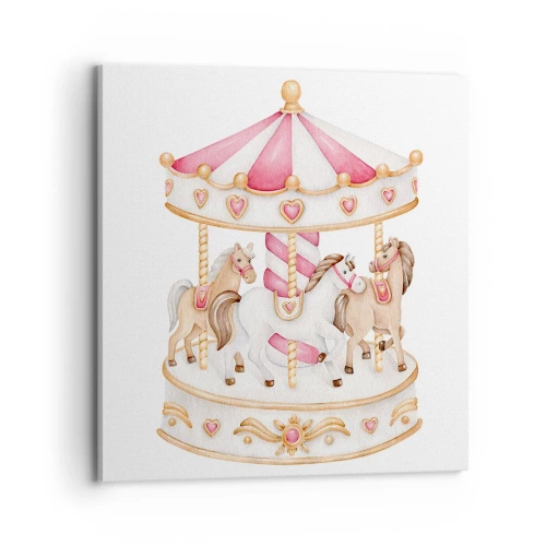 Tablou pe pânză - Lumea dulce a copilăriei - 70x70 cm