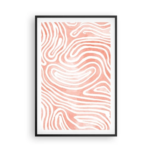 Poster în ramă neagră - Într-un labirint de coral - 61x91 cm