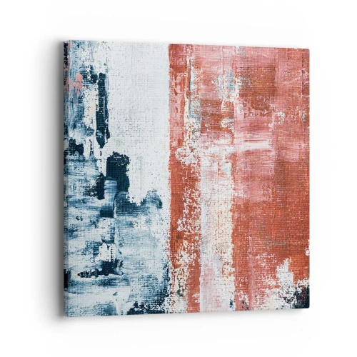 Tablou pe pânză - Jumi-juma abstract - 40x40 cm