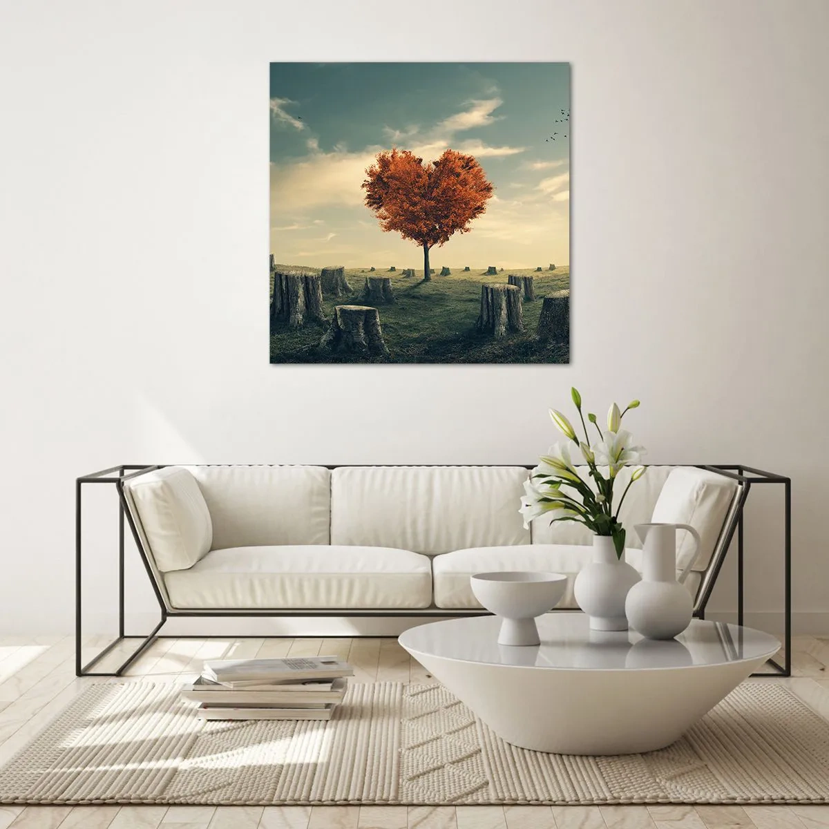 Tablou pe sticlă - Încă mai există speranță - 70x70 cm