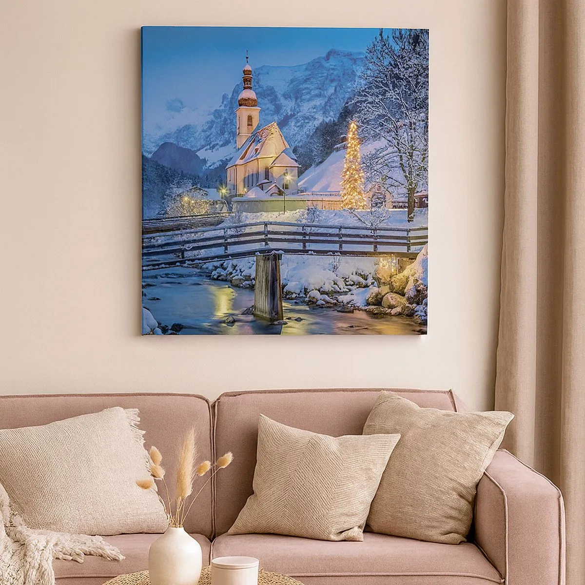 Tablou pe pânză - Spiritul Crăciunului - 30x30 cm