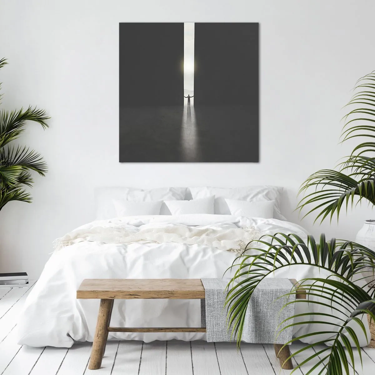 Tablou pe pânză - Un pas spre un viitor luminos - 30x30 cm