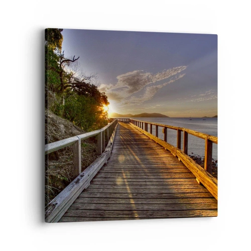 Tablou pe pânză - Să mergem spre soare - 40x40 cm