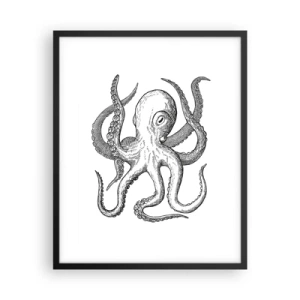 Poster în ramă neagră - Dansând cu valurile - 40x50 cm