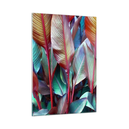 Tablou pe sticlă - Tufiș colorat - 50x70 cm