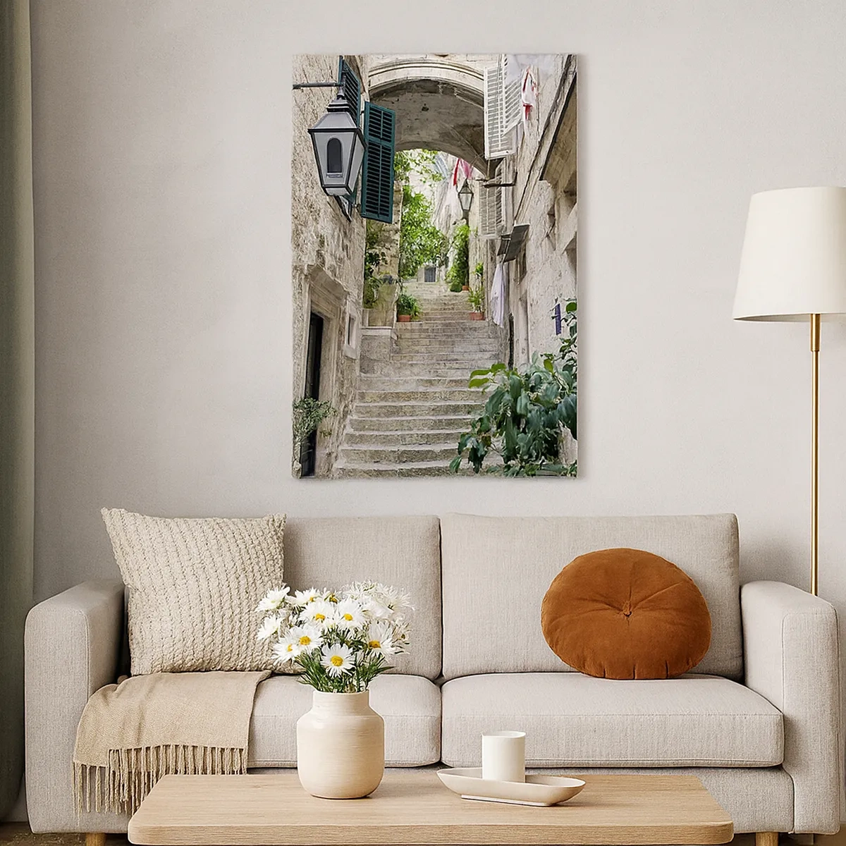 Tablou pe pânză Canvas - O străduță fermecătoare - 50x70 cm