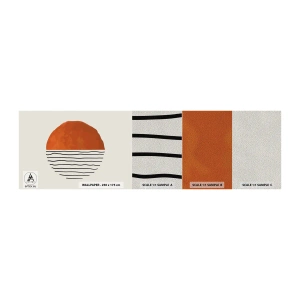 Mostră tapet Premium Sand - În stil japonez - Abstracția, Bucată, Minimalism - 100x30 cm