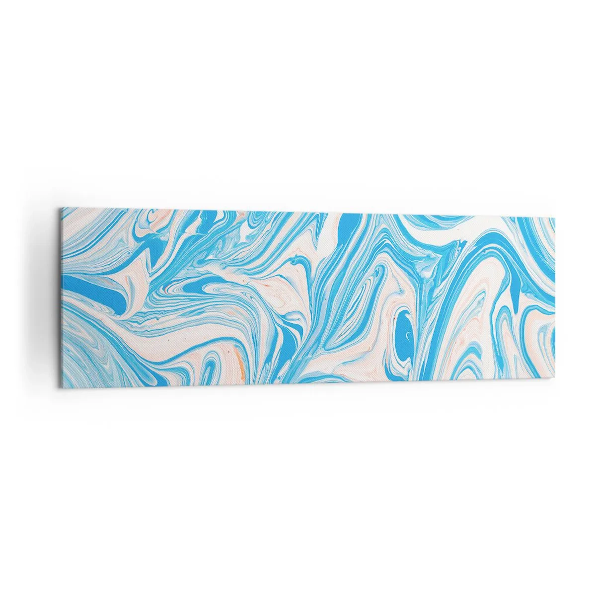 Tablou pe pânză - Splash în turcoaz - 160x50 cm