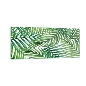 Tablou pe sticlă - Sub bolta verde - 100x40 cm
