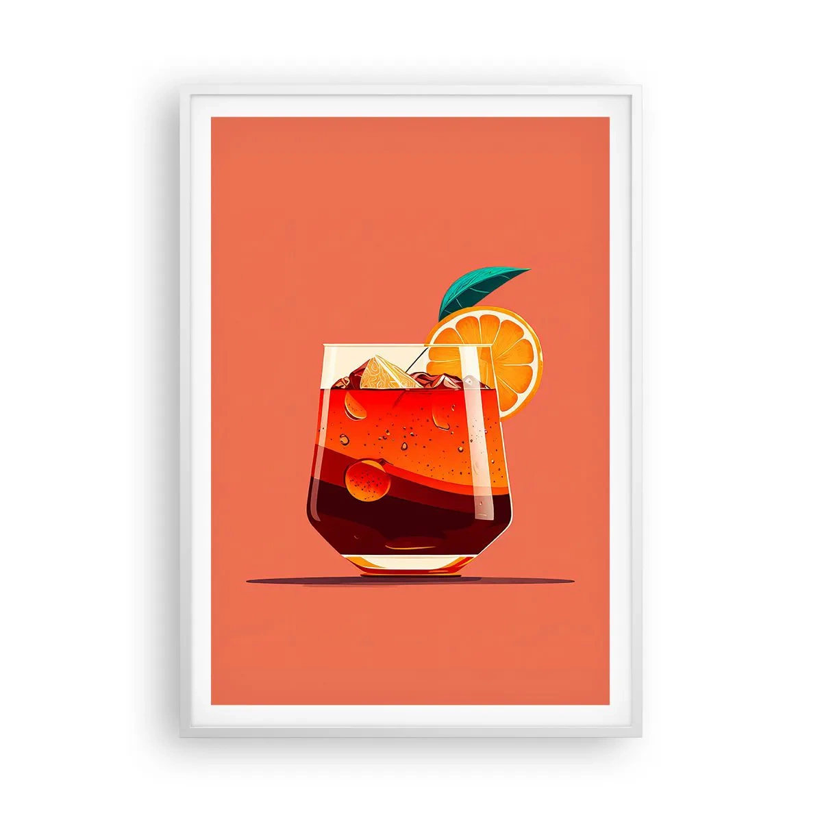 Poster în ramă albă - Răcoare de vară - 70x100 cm