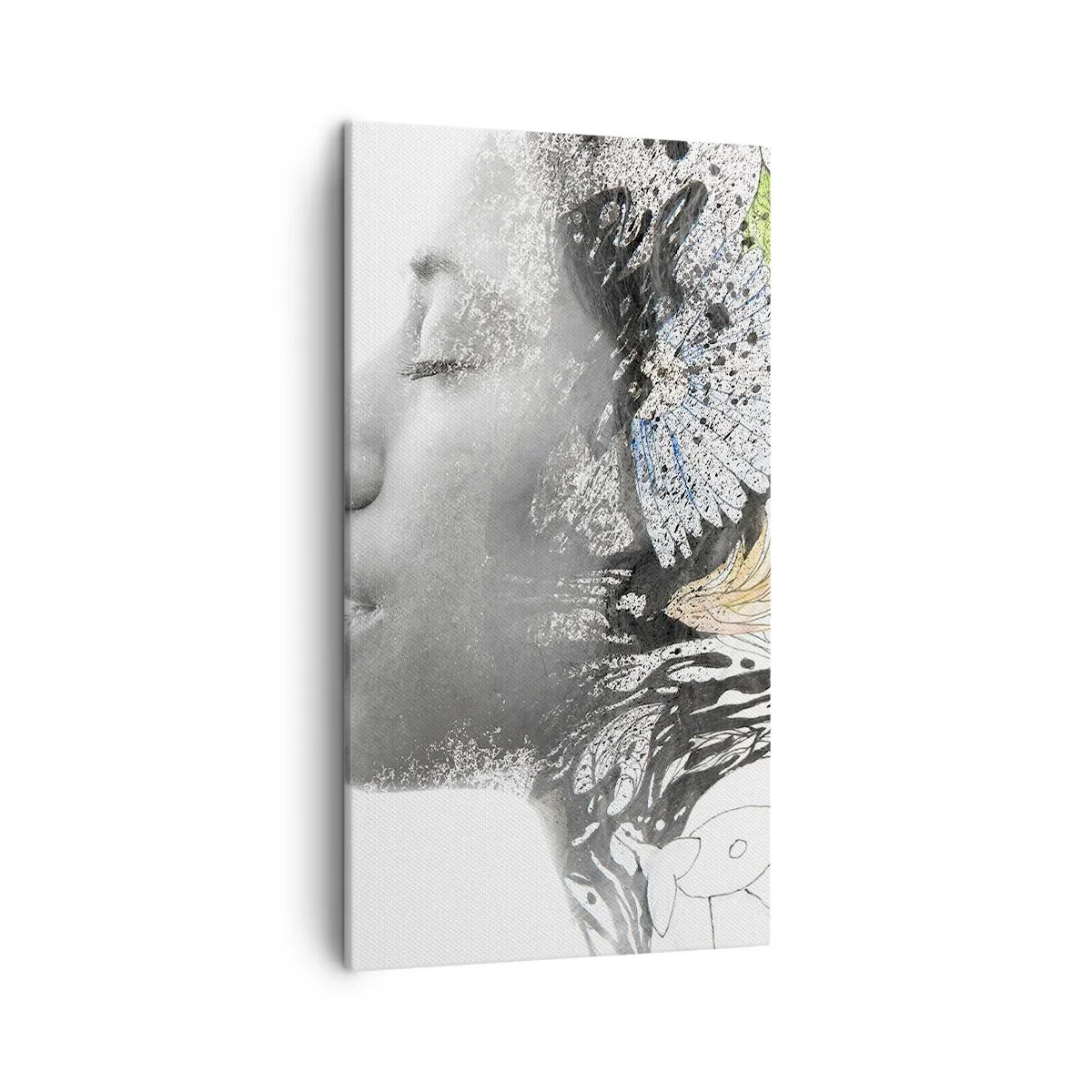 Tablou pe pânză - Scufundată în natură - 45x80 cm