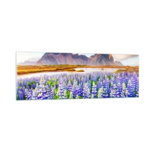 Tablou pe sticlă - Putere și severitate alături de blândețe - 90x30 cm