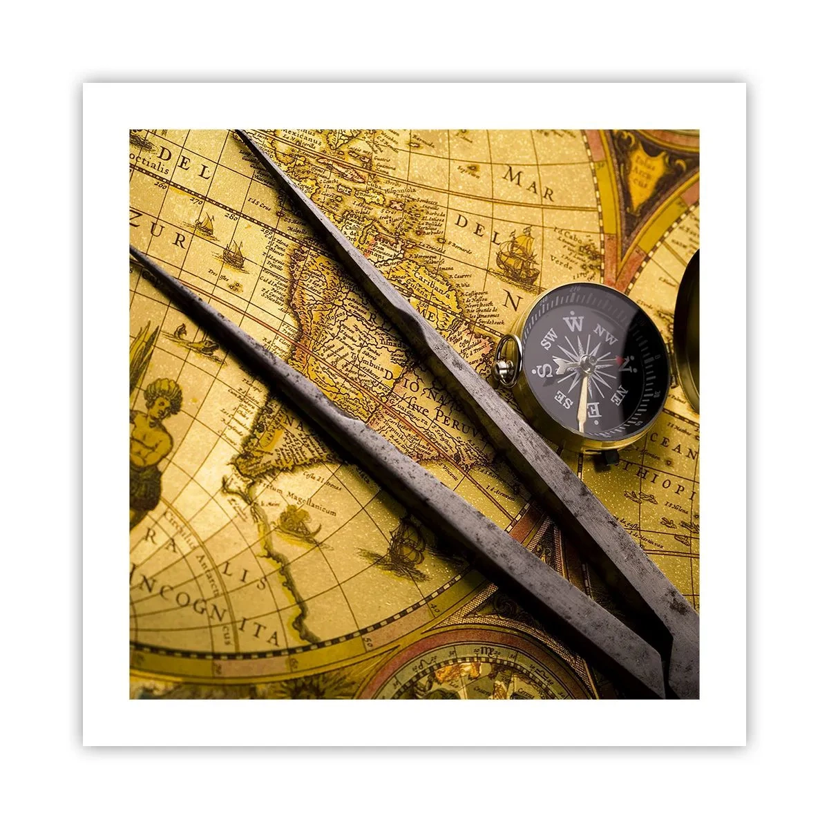 Poster - Unde sunt aceste comori? - 50x50 cm