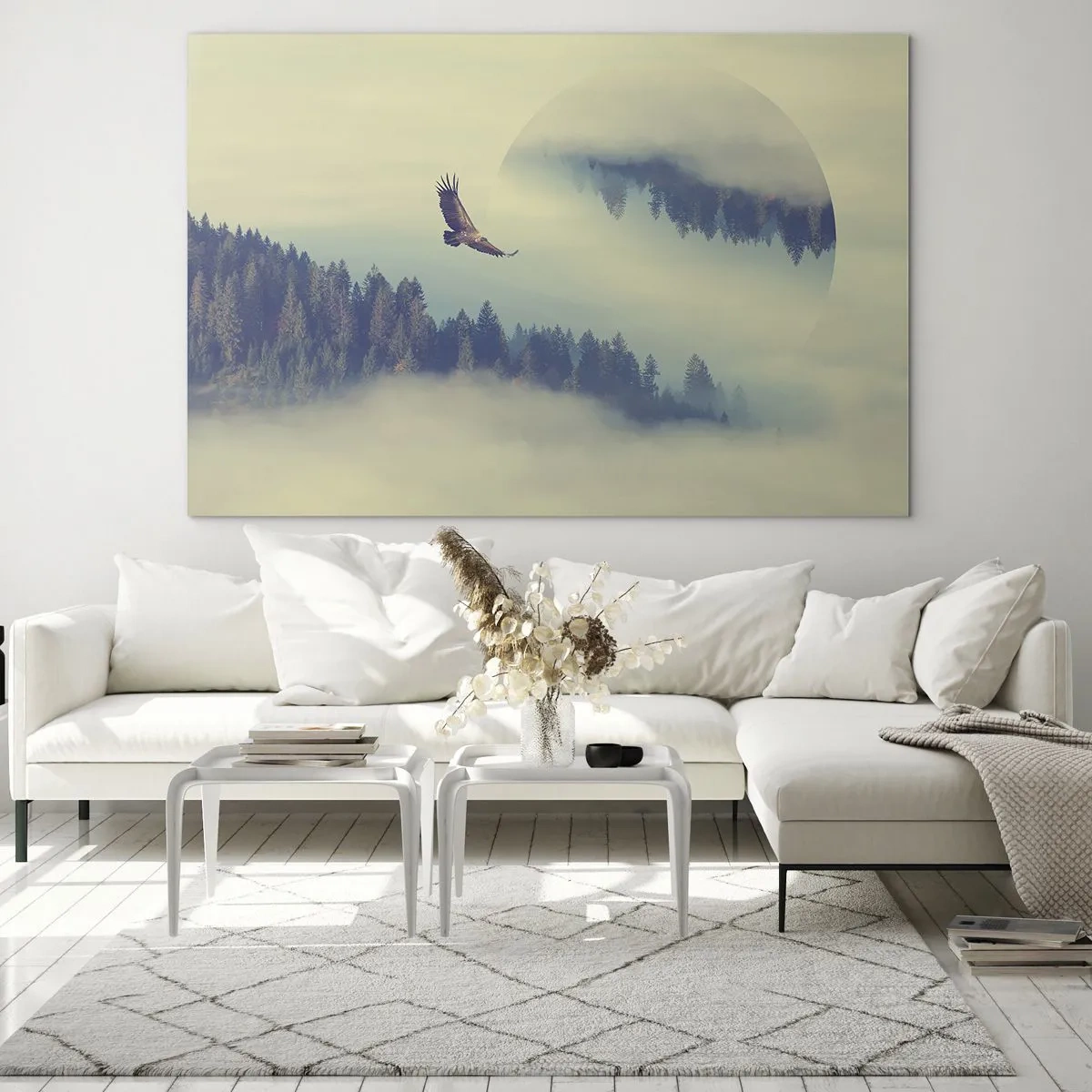 Tablou pe sticlă - Am văzut umbra unui vultur - 120x80 cm